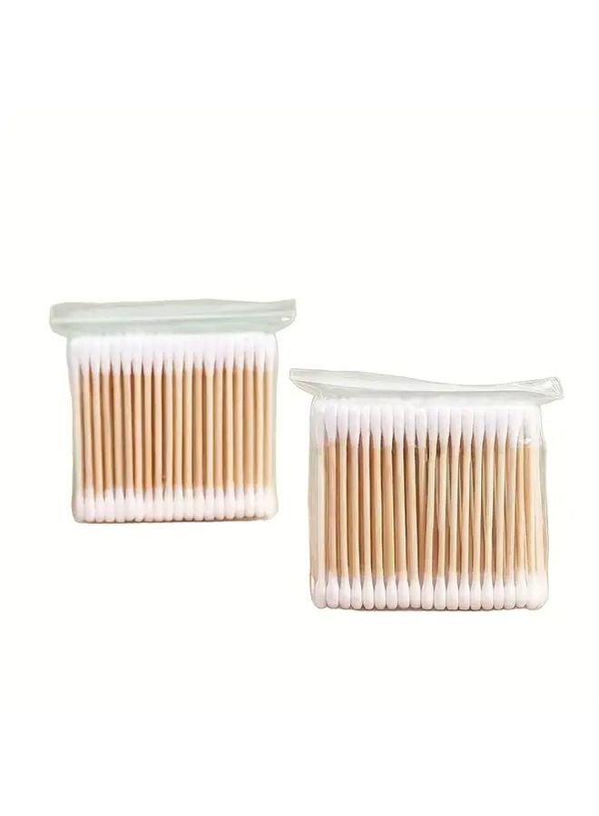 200pcs Double Ended Swabs For Gentle Ear Cleaning Cosmetics Lip Care And Personal Hygiene - Image 4